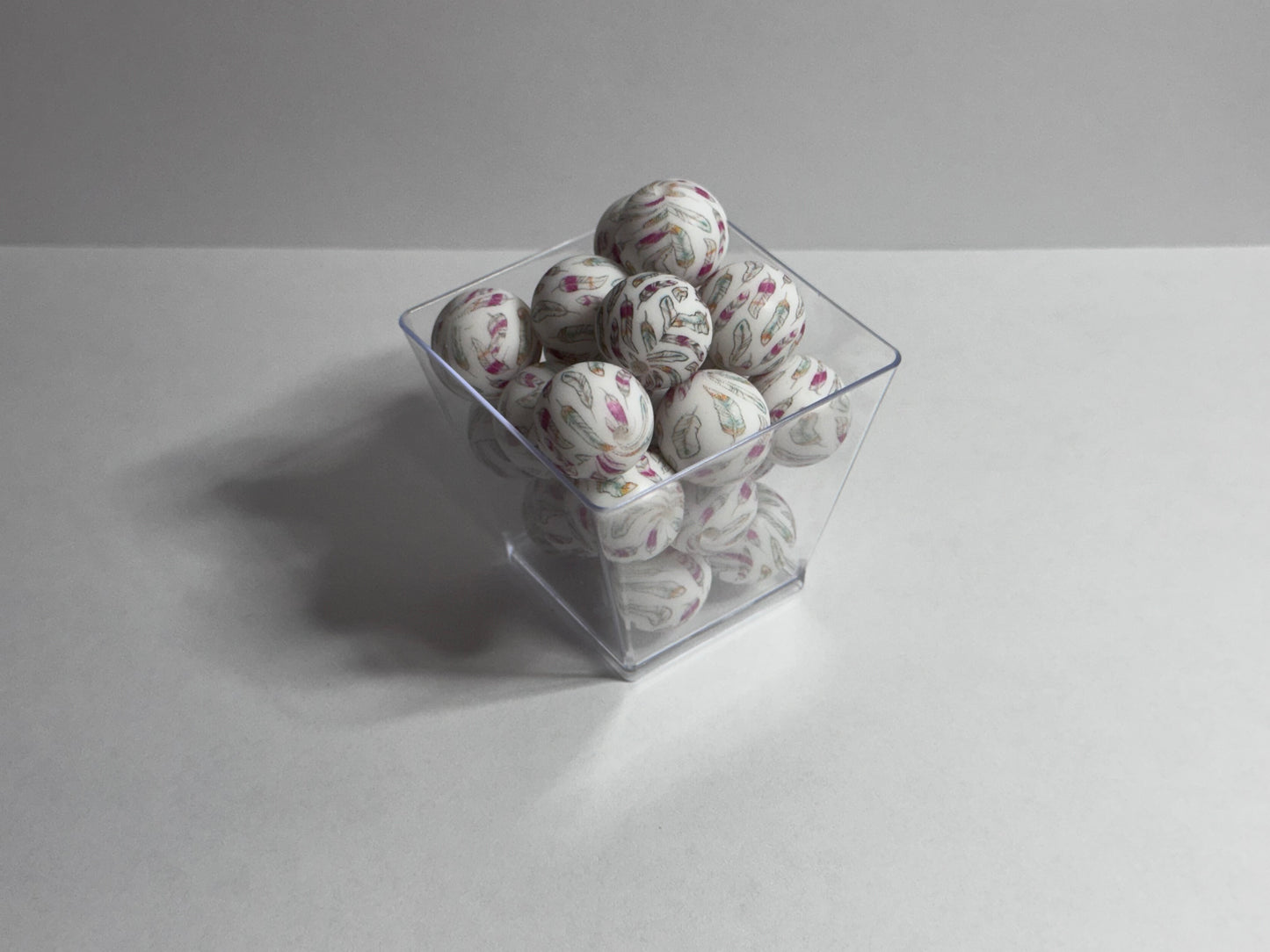 Fly Free- 15mm Silicone Printed Beads