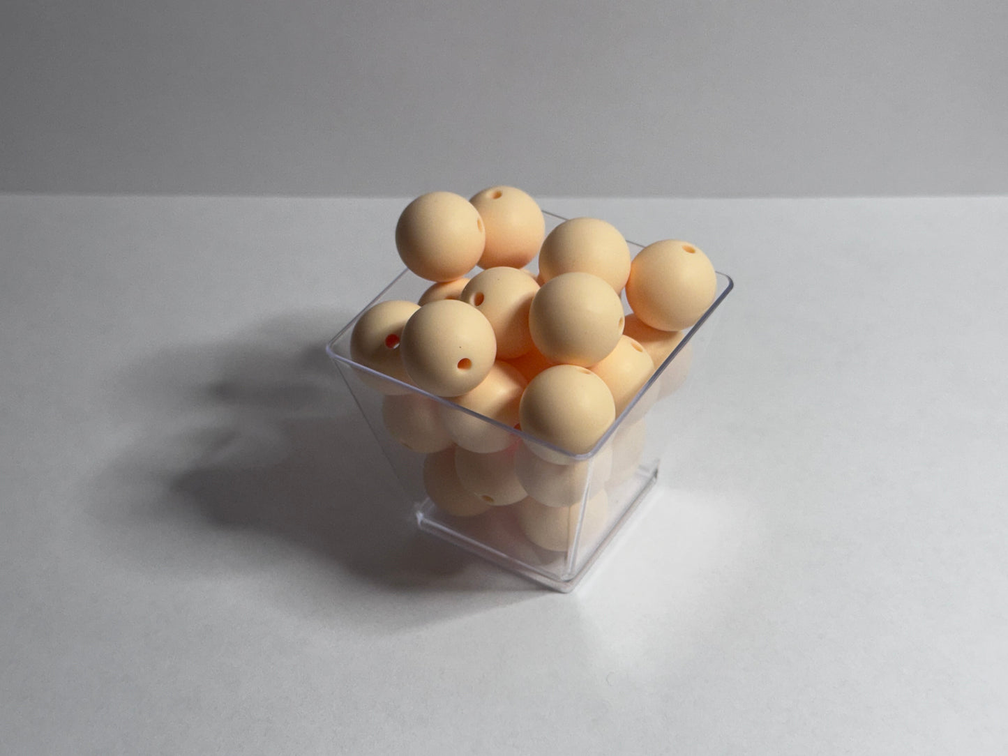 Light Yellow- 15mm Silicone Solid Beads