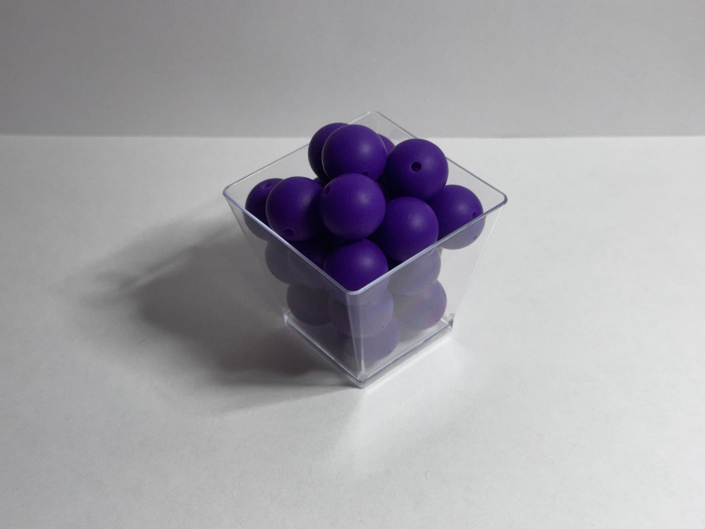 Poppin’ Purple- 15mm Silicone Solid Beads