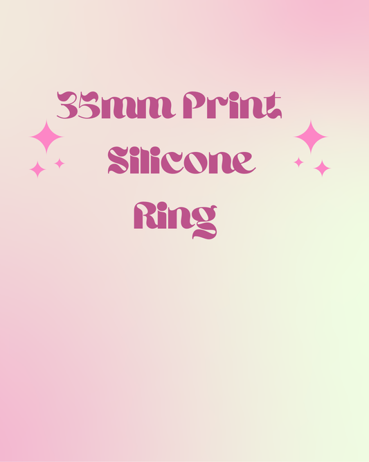 TikTok Live Claims 35mm Print Silicone Ring