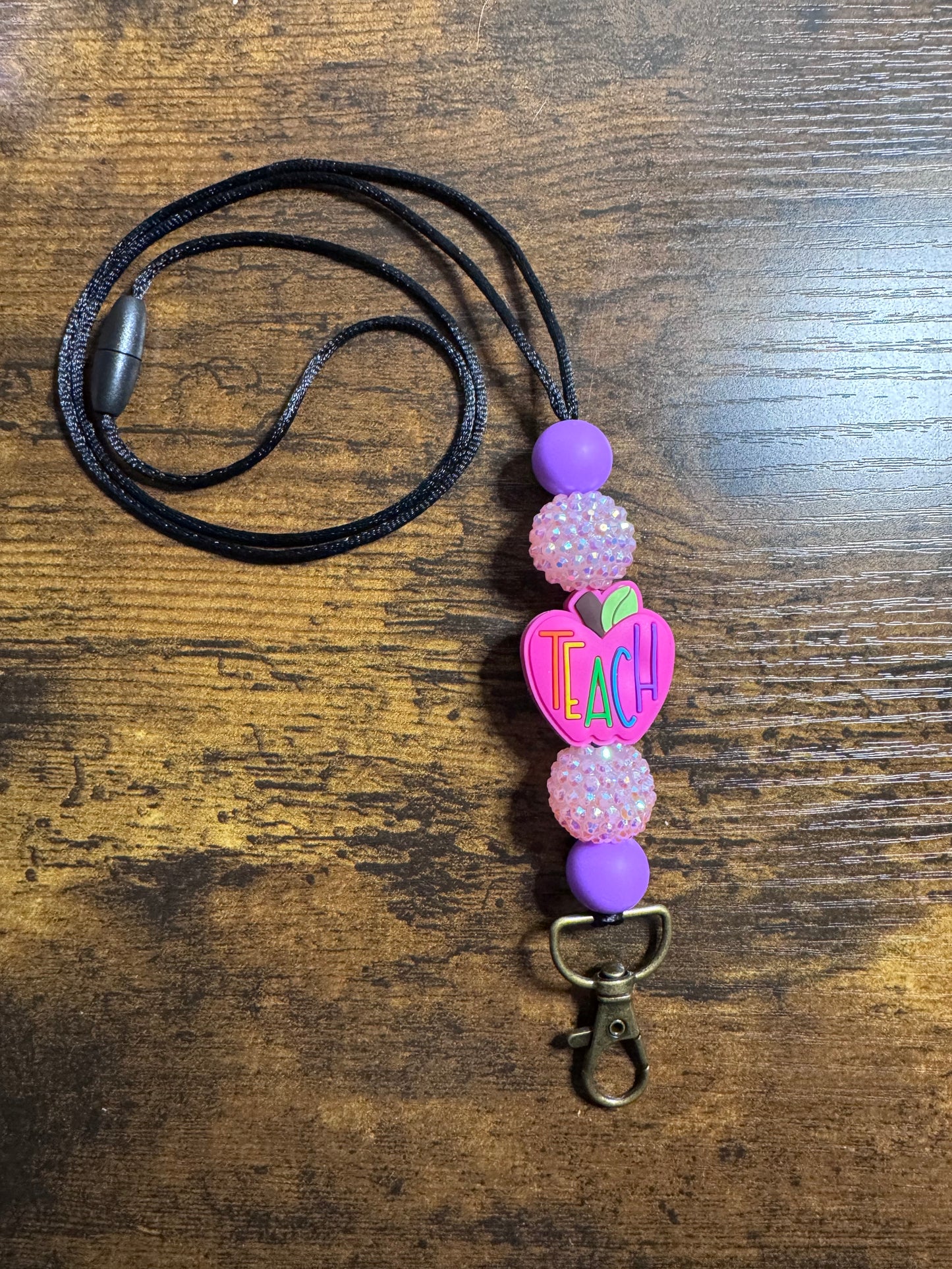 Silicone Beaded Lanyard