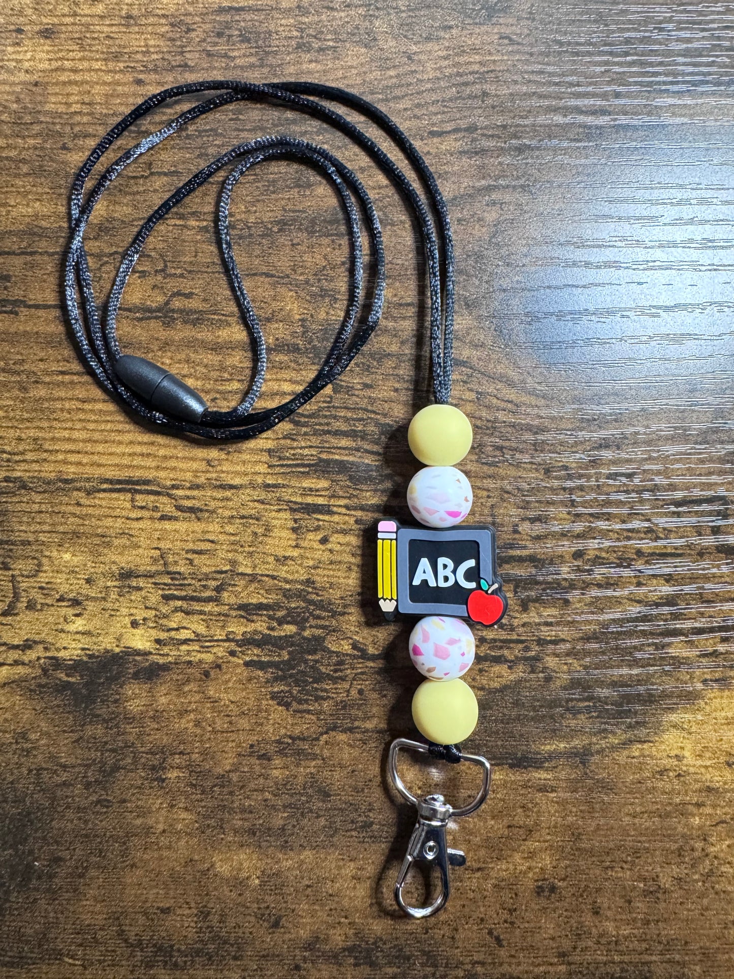 Silicone Beaded Lanyard