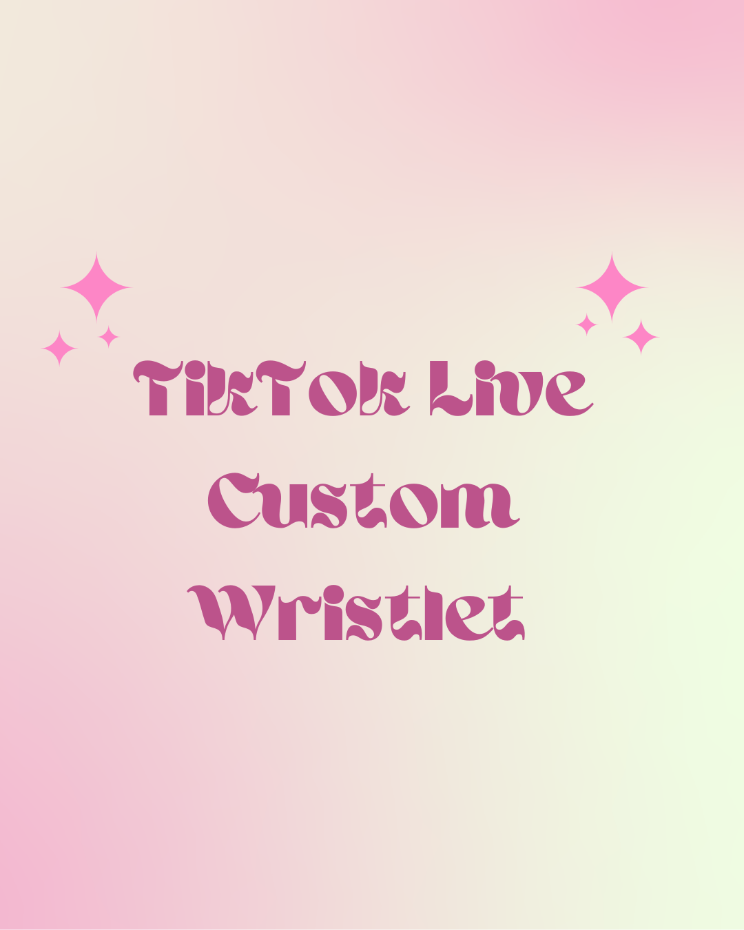 TikTok Live Custom Wristlet